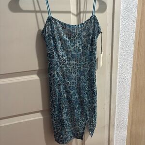 NWT Superdown cheetah print mini dress